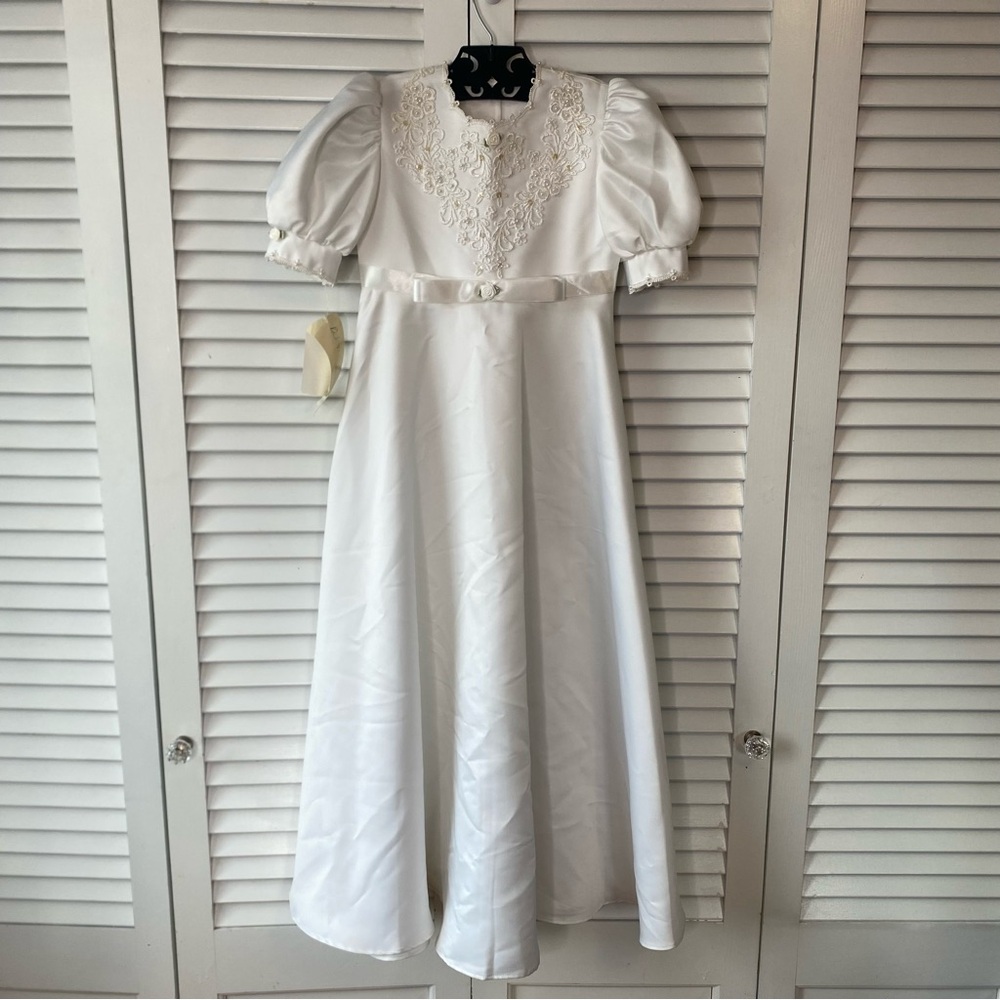 Eden Bridals | NWT Classic White Formal Girls Dress